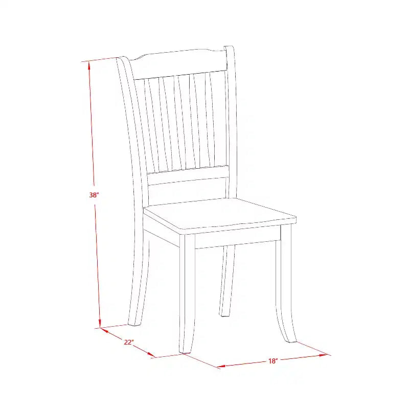 Ensemble de salle à manger rectangulaire - Ensemble table et chaises 5 pièces - Table de cuisine rustique de style ferme