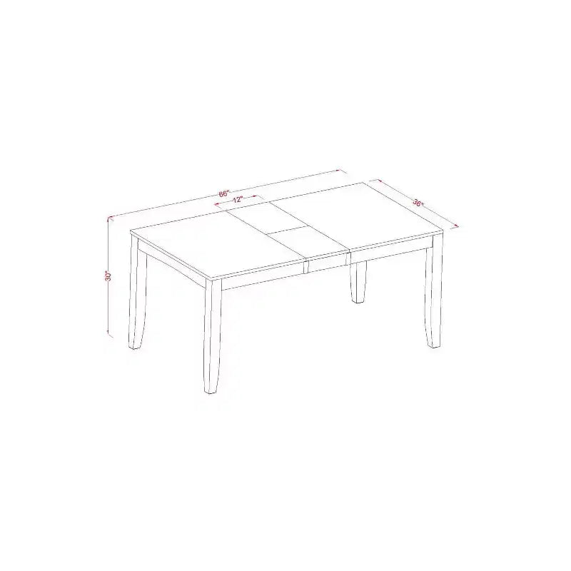 Ensemble de salle à manger 7 pièces - Table rectangulaire extensible et chaises - Meubles de cuisine et salle à manger modernes