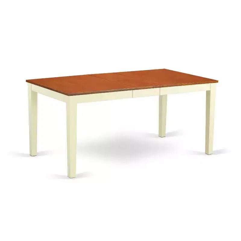 Ensemble de salle à manger Art nouveau, table de 54x66 pouces avec rallonge et 4 chaises - Ensemble de table de cuisine rectangulaire