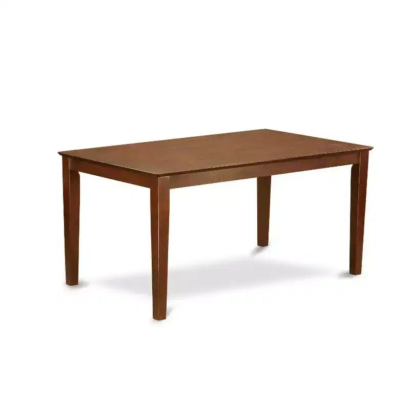 Ensemble table à manger pour 4 personnes - Table de cuisine avec 4 chaises - Style cottage moderne - Finition acajou