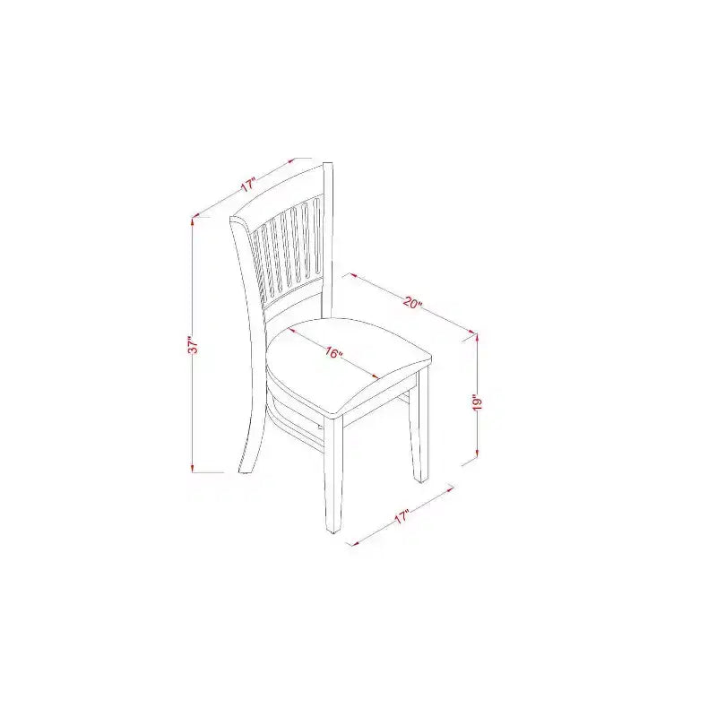 Ensemble de salle à manger rond 5 pièces, fini blanc lin, dessus en bois massif, 4 places