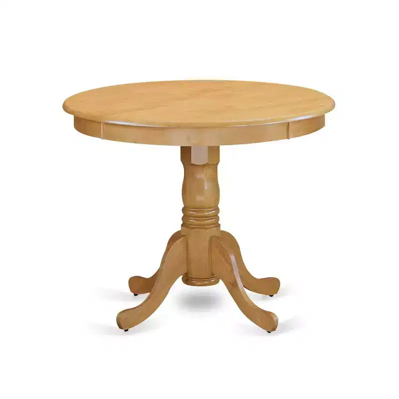 Ensemble de salle à manger HomeStock 5 pièces, table avec plateau en bois massif finition chêne naturel et 4 chaises