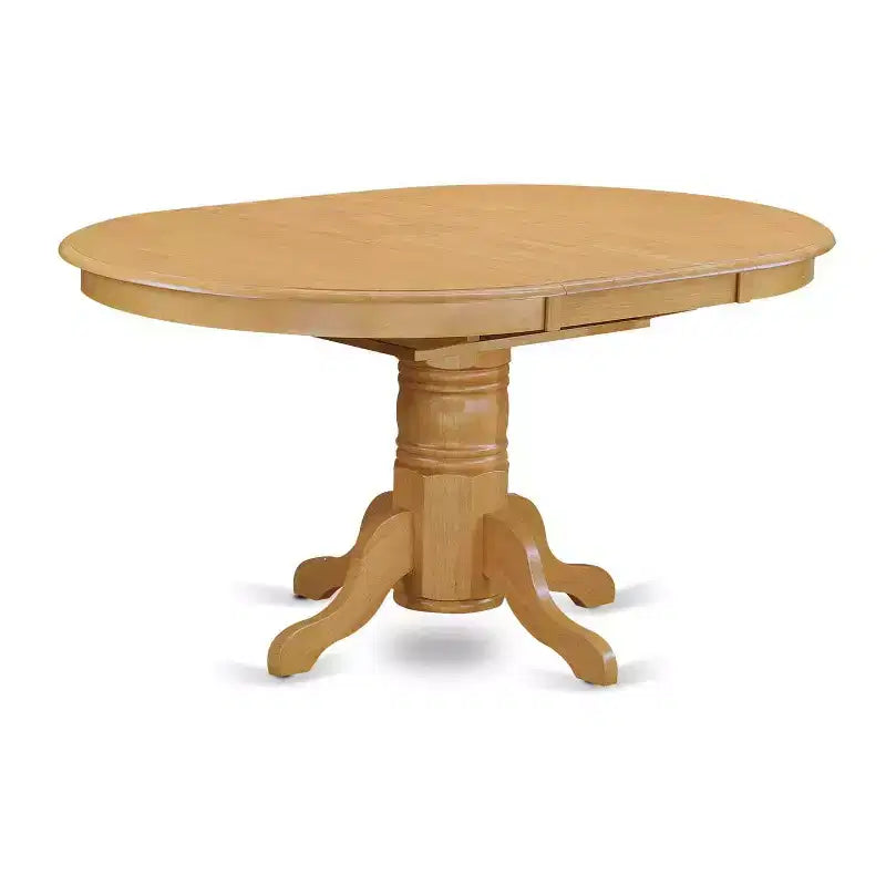 Ensemble de salle à manger 7 pièces, table ovale avec rallonge et 6 chaises - Style toscan - Cuir PU vert - 42-60