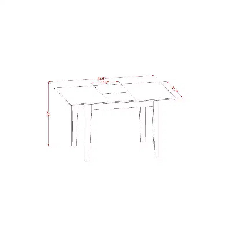 Ensemble de salle à manger - Table et chaises style Coastal Craftsman - Petit ensemble pour salle à manger