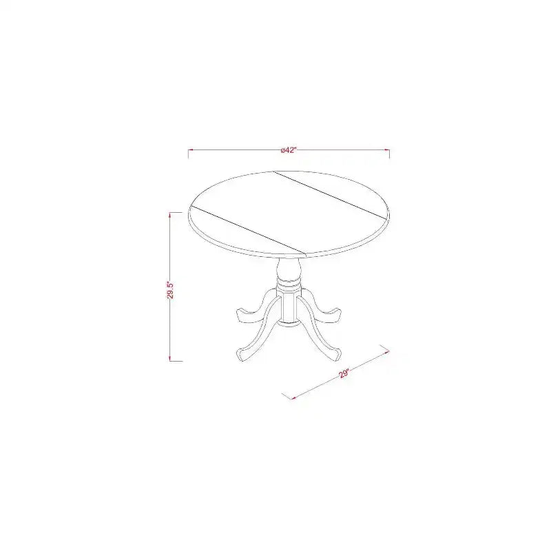 Ensemble Table et Chaises de Cuisine 5 Pièces - Table Ronde et Chaises - Ensemble Dînette pour Petits Espaces - Fini Marron Selle