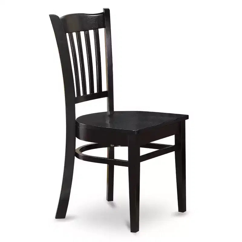 Ensemble de salle à manger rond - 4 chaises - Table de salle à manger de cuisine - Bois d'hévéa - Design moderne