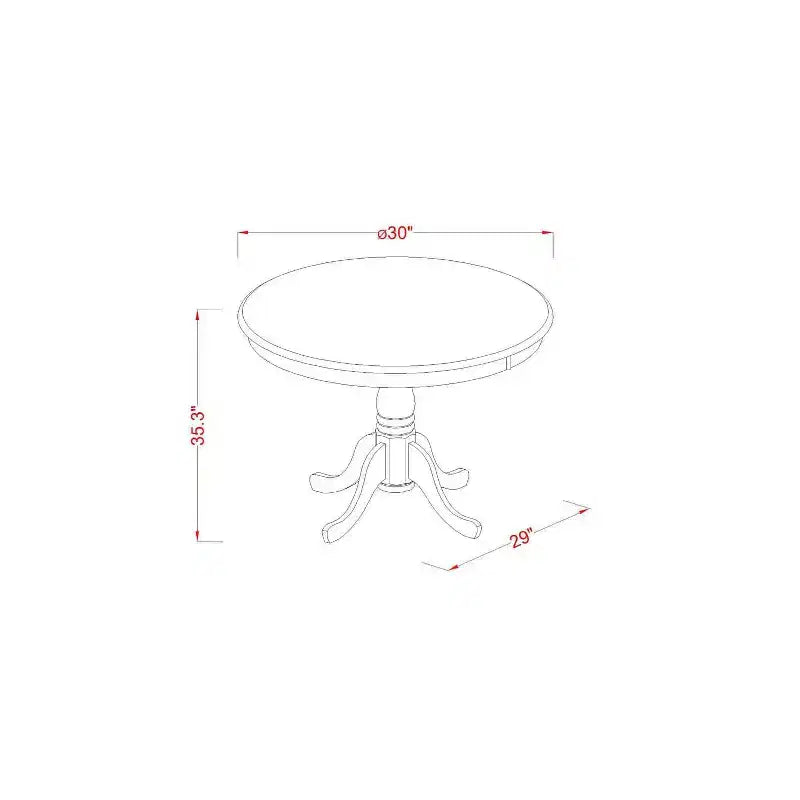 Ensemble de salle à manger hauteur comptoir - Table et 4 chaises - Style cuisine moderne