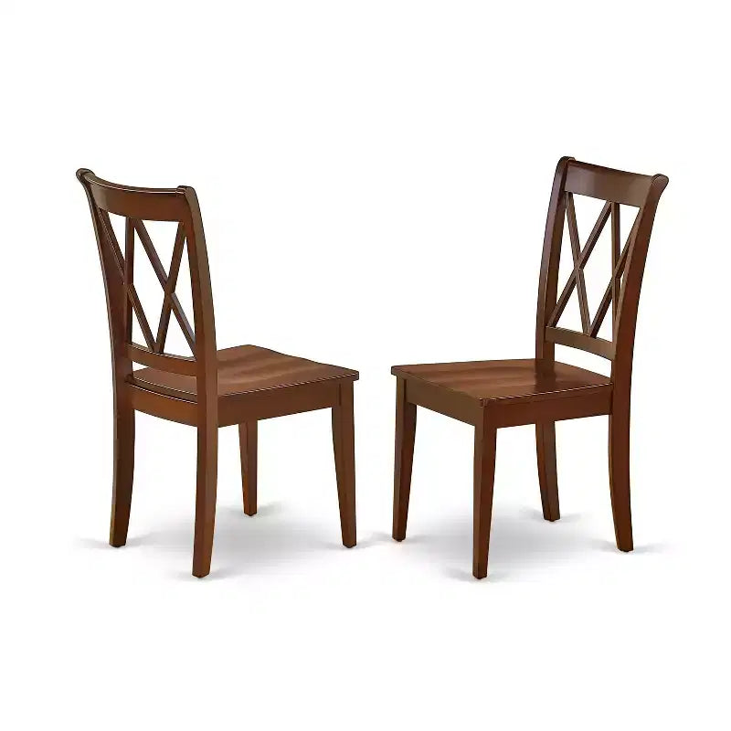 Ensemble de salle à manger rectangulaire - Table de 122-152 cm avec rallonge et 2 chaises - Ensemble de salle à manger de cuisine en bois dur