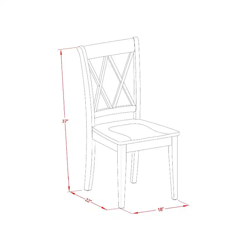 Ensemble de salle à manger rectangulaire - Table de 122-152 cm avec rallonge et 2 chaises - Ensemble de salle à manger de cuisine en bois dur