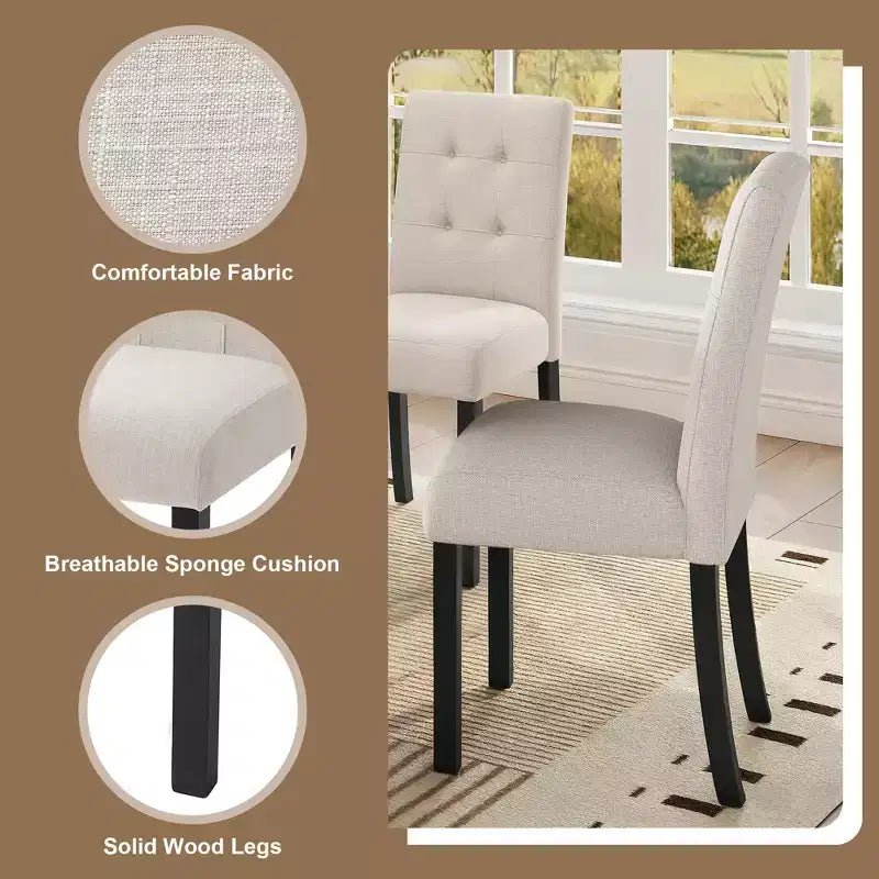 Ensemble de salle à manger 6 pièces, table effet marbre, pieds géométriques, 4 chaises capitonnées et un banc - ModernLuxe