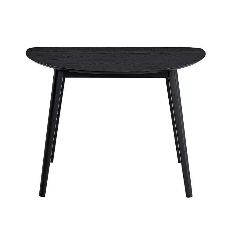 Ensemble de salle à manger 3 pièces Zephyra de GDFStudio en bois d'hévéa moderne avec chaises rembourrées en lin