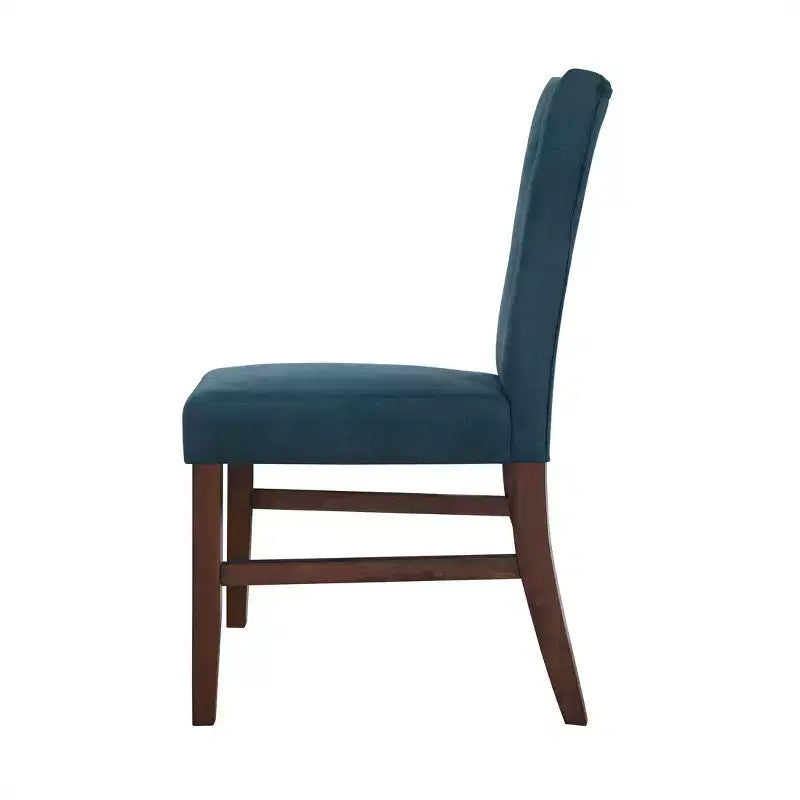 Ensemble de salle à manger 7 pièces ChaletPosh avec chaises de salle à manger avec housse en lin