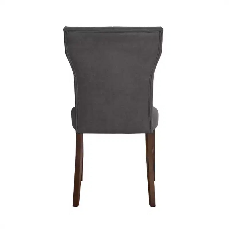 Ensemble de salle à manger 7 pièces ChaletPosh avec chaises de salle à manger avec housse en lin
