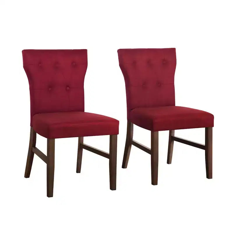 Ensemble de salle à manger 7 pièces ChaletPosh avec chaises de salle à manger avec housse en lin