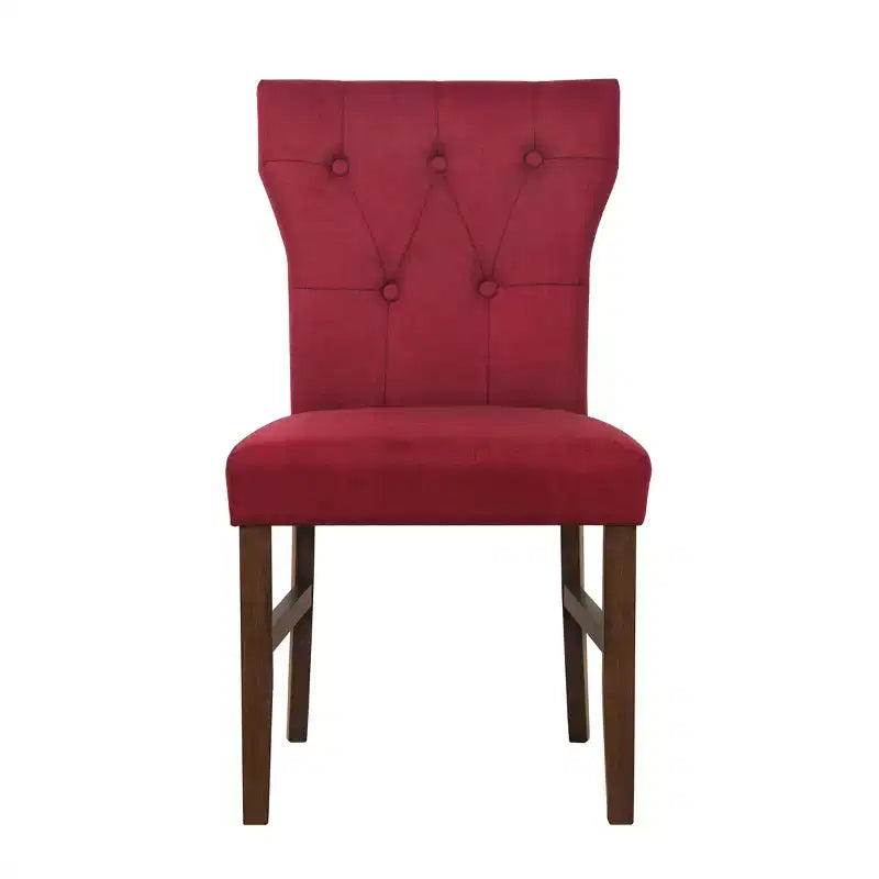 Ensemble de salle à manger 7 pièces ChaletPosh avec chaises de salle à manger avec housse en lin