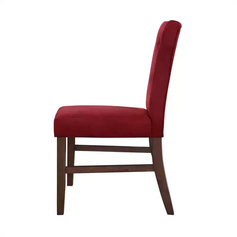 Ensemble de salle à manger 7 pièces ChaletPosh avec chaises de salle à manger avec housse en lin