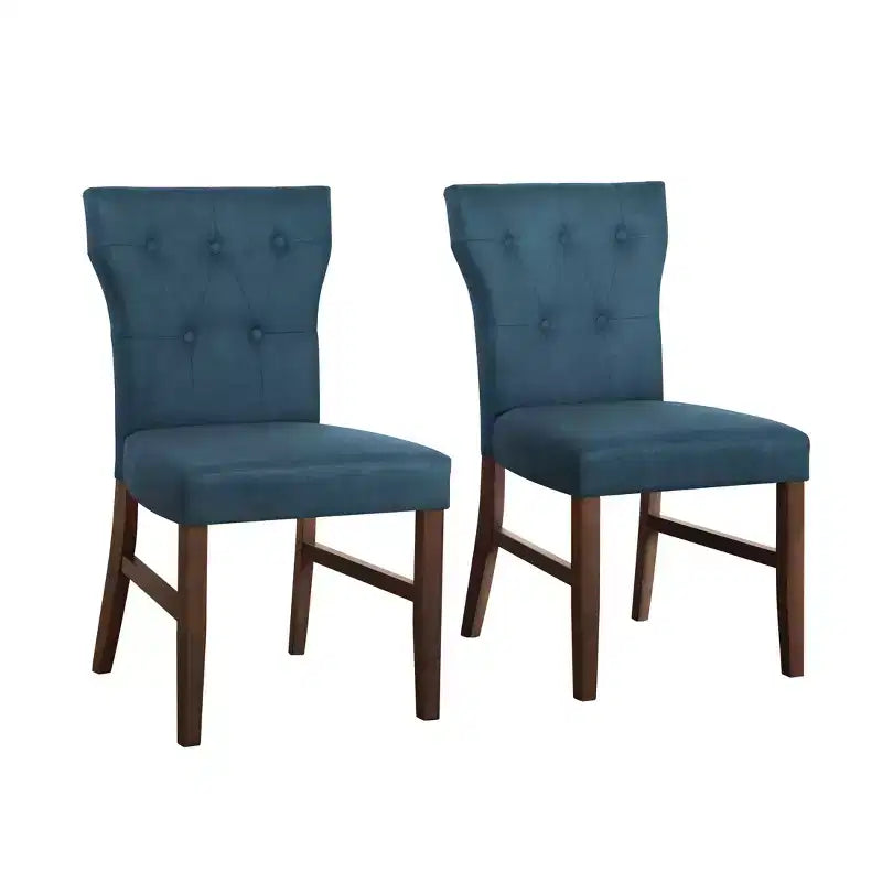 Ensemble de salle à manger 7 pièces ChaletPosh avec chaises de salle à manger avec housse en lin