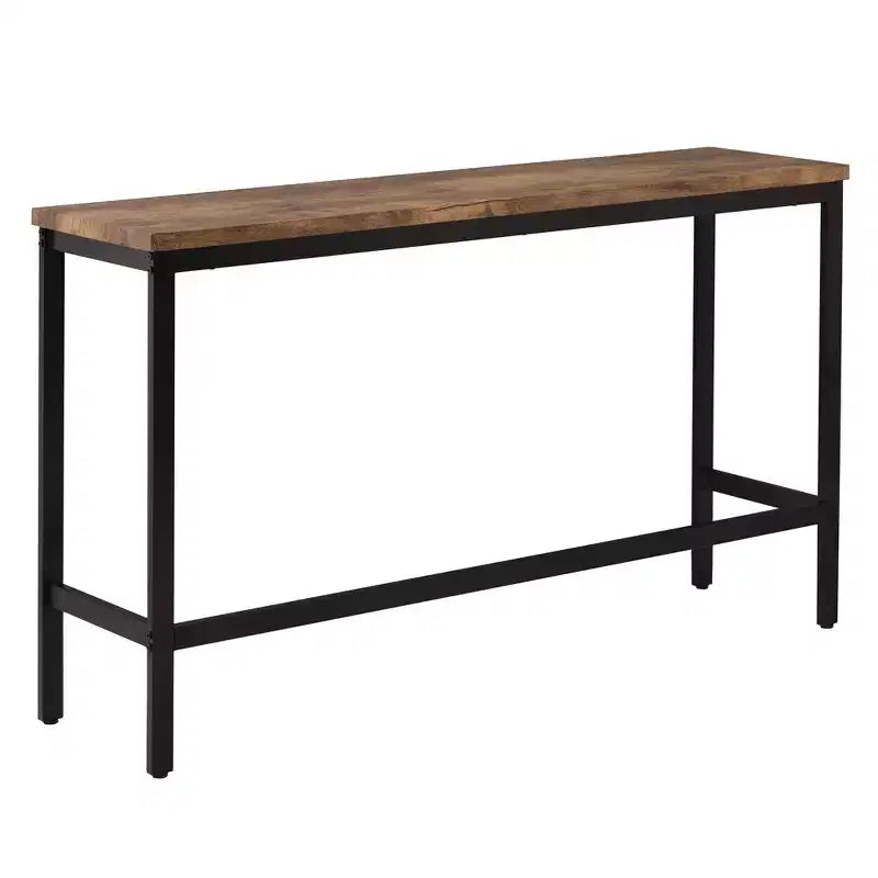 Ensemble de table à manger hauteur comptoir pour 3, ensemble de cuisine de pub en métal, table d'appoint avec repose-pieds et 3 tabourets