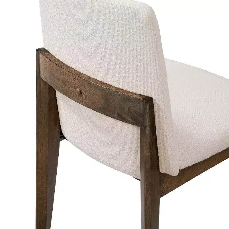Ensemble de salle à manger 7 pièces Christopher Knight Home Ronan en bois d'hévéa rustique et tissu
