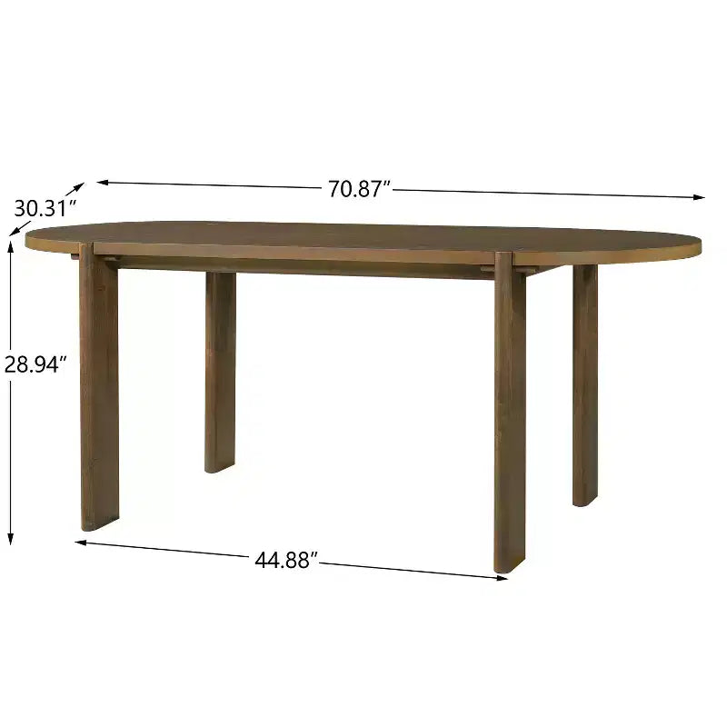 Ensemble de salle à manger moderne 7 pièces Christopher Knight Home Hassan en bois d'hévéa avec table ovale et design en corde tressée