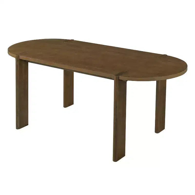 Ensemble de salle à manger moderne 7 pièces Christopher Knight Home Hassan en bois d'hévéa avec table ovale et design en corde tressée