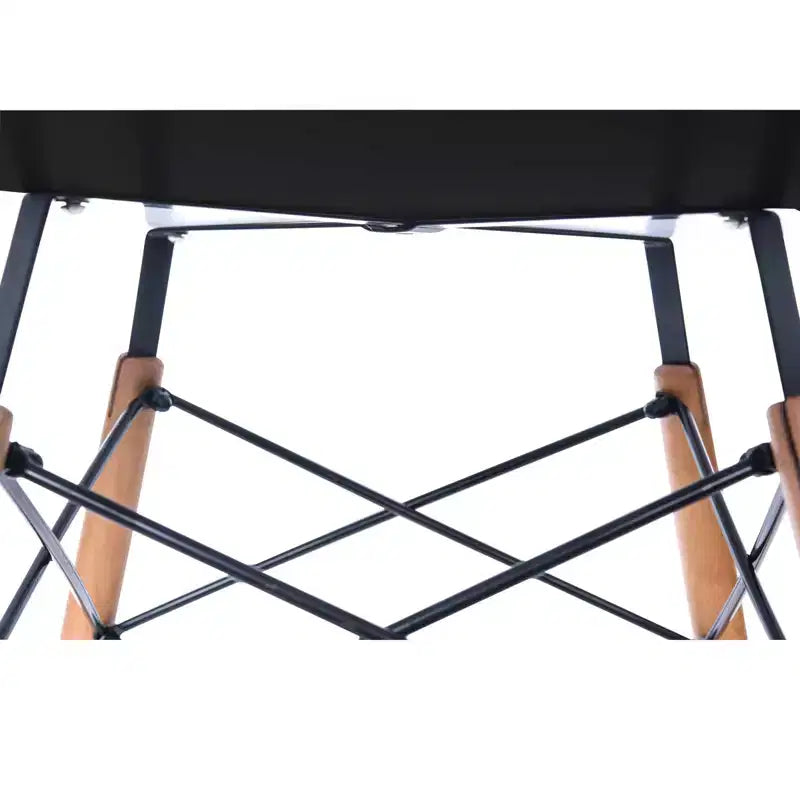 LeisureMod Dover, ensemble de salle à manger moderne 5 pièces, table à manger ronde en bois noir et 4 chaises rembourrées en velours avec pieds en métal, ensemble de cuisine pour petits espaces