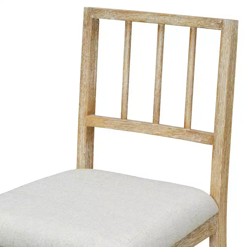 Ensemble de salle à manger de ferme Whisen 6 pièces, meubles de salle à manger en bois pour 6 personnes, table à manger rectangulaire et 4 chaises, 1 banc