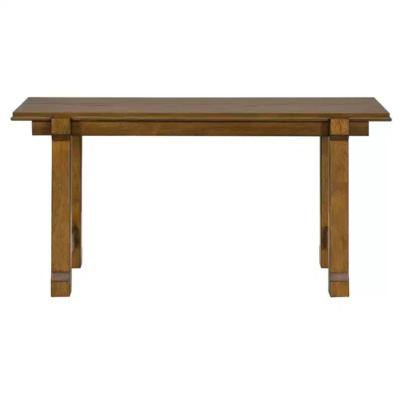 Ensemble de salle à manger de ferme Whisen 6 pièces, meubles de salle à manger en bois pour 6 personnes, table à manger rectangulaire et 4 chaises, 1 banc