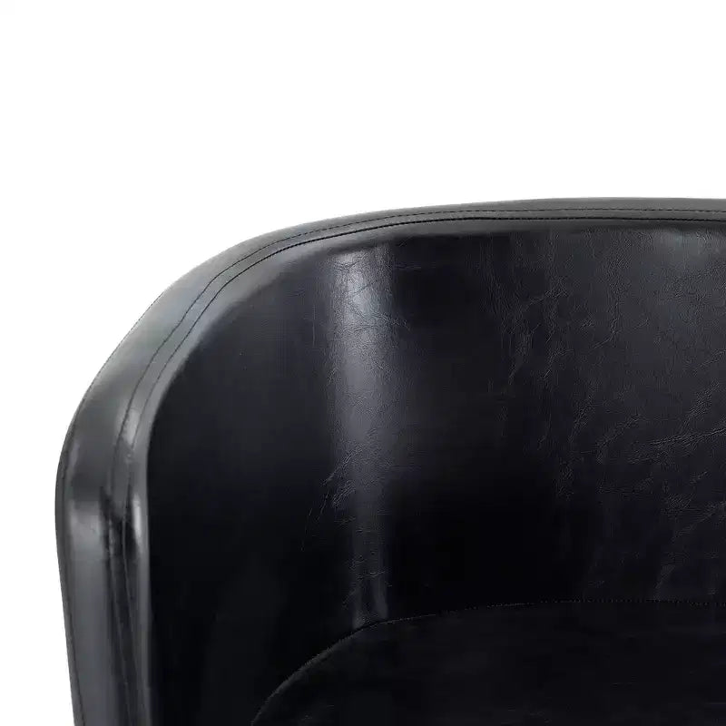 Ensemble de salle à manger 9 pièces GDFStudio Vicente moderne en métal et similicuir avec table en bois