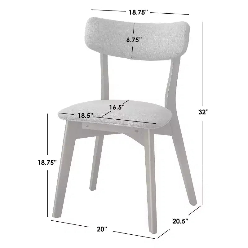 Lifestorey Ensemble de salle à manger rond moderne 5 pièces 45 Castilia