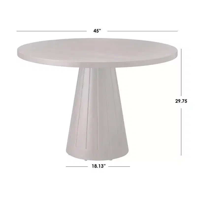 Lifestorey Ensemble de salle à manger rond moderne 5 pièces 45 Castilia