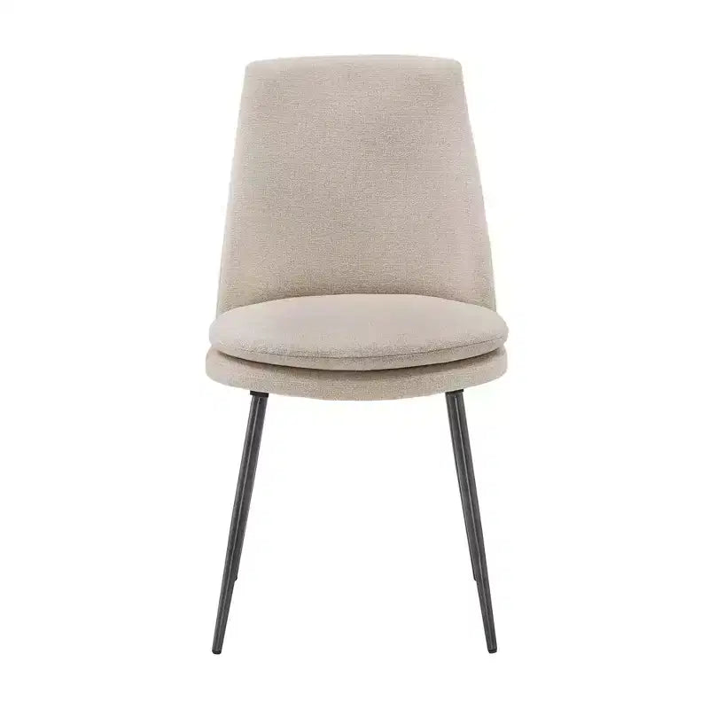 Ensemble de salle à manger conique de style moderne du milieu du siècle en chenille 5 pièces Cortland - iNSPIRE Q