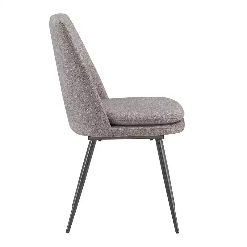 Ensemble de salle à manger conique de style moderne du milieu du siècle en chenille 5 pièces Cortland - iNSPIRE Q