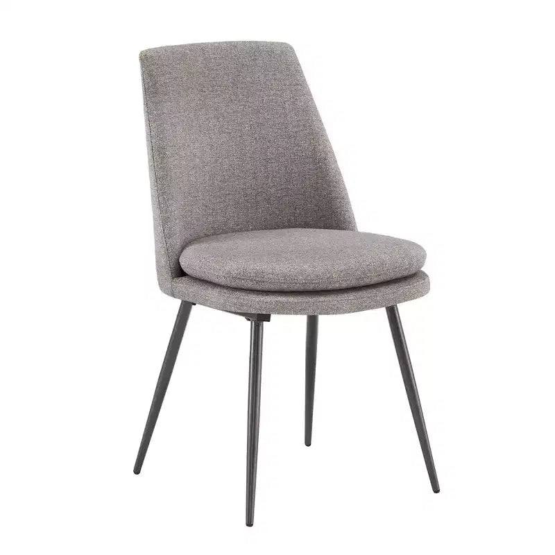 Ensemble de salle à manger conique de style moderne du milieu du siècle en chenille 5 pièces Cortland - iNSPIRE Q