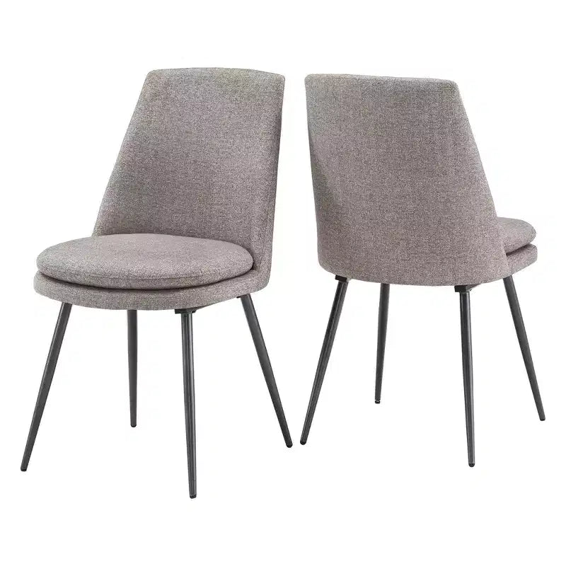 Ensemble de salle à manger conique de style moderne du milieu du siècle en chenille 5 pièces Cortland - iNSPIRE Q