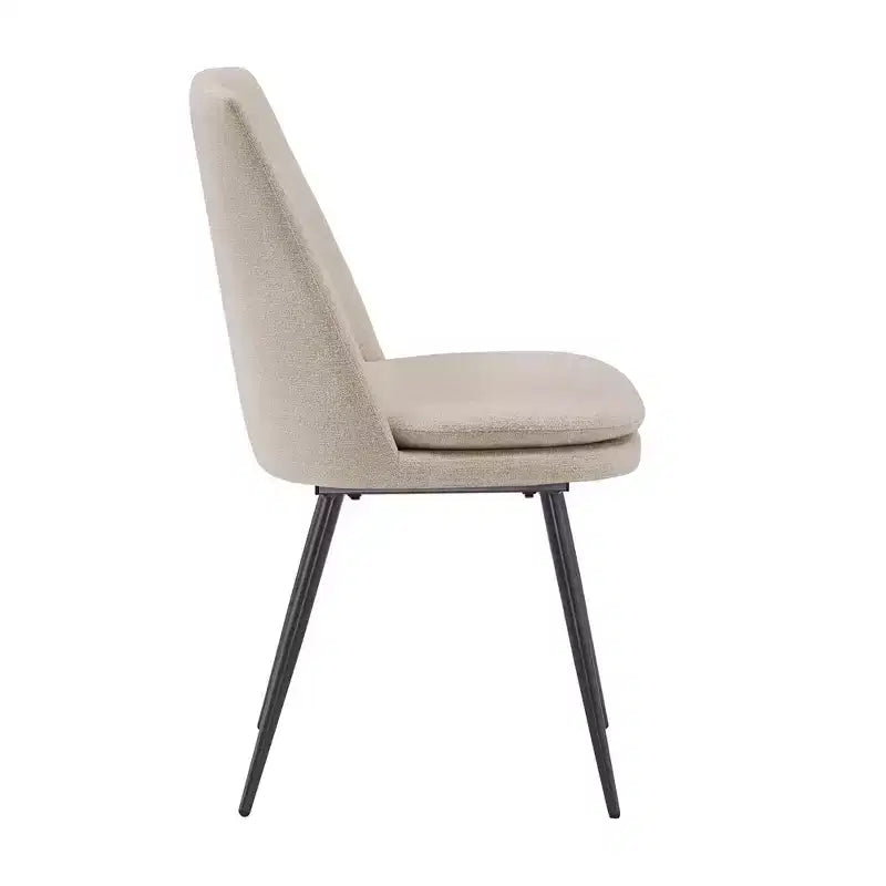 Ensemble de salle à manger conique de style moderne du milieu du siècle en chenille 5 pièces Cortland - iNSPIRE Q