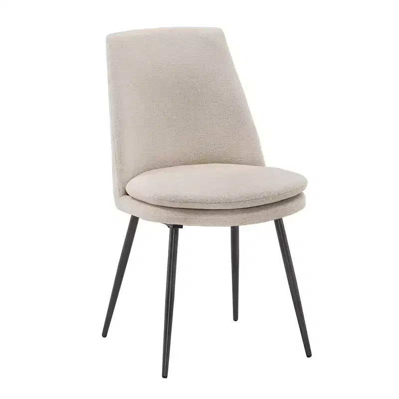 Ensemble de salle à manger conique de style moderne du milieu du siècle en chenille 5 pièces Cortland - iNSPIRE Q