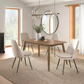 Cortland 5-Piece Chinelle Mid-Century Modern Tapered Dining Set - iNSPIRE Q
