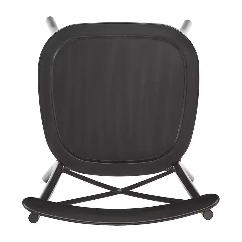 Table de salle à manger ronde Jolana avec plateau en chêne et pieds noirs et ensemble de chaises en métal à dossier en X - iNSPIRE Q