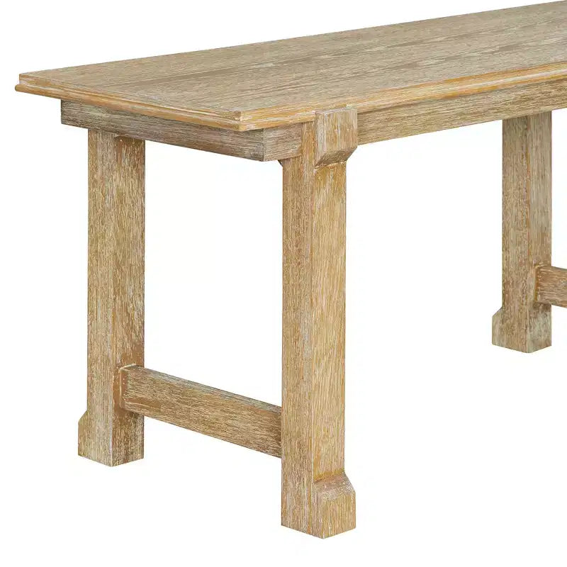 ModernLuxe Ensemble de Salle à Manger 6 Pièces, Ensemble Table et Chaises pour 6 Personnes, avec Chaises de Salle à Manger Rembourrées Ergonomiques et Banc