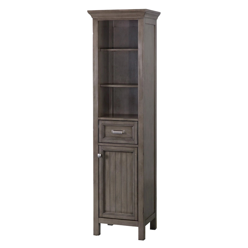 19 x 70 Meuble de salle de bain sur pied en bois de peuplier