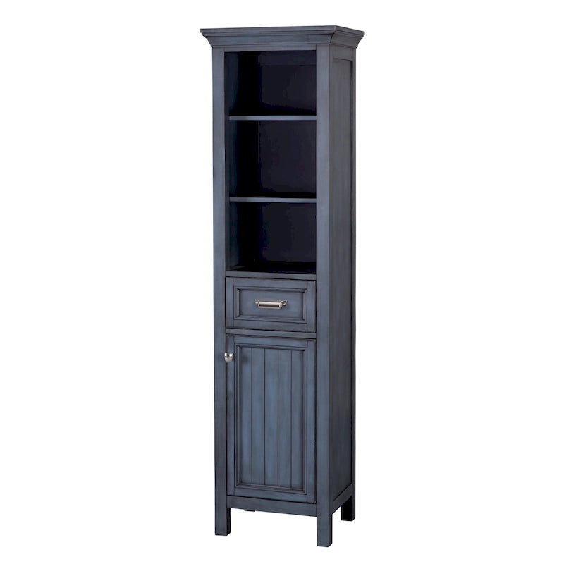 19 x 70 Meuble de salle de bain sur pied en bois de peuplier