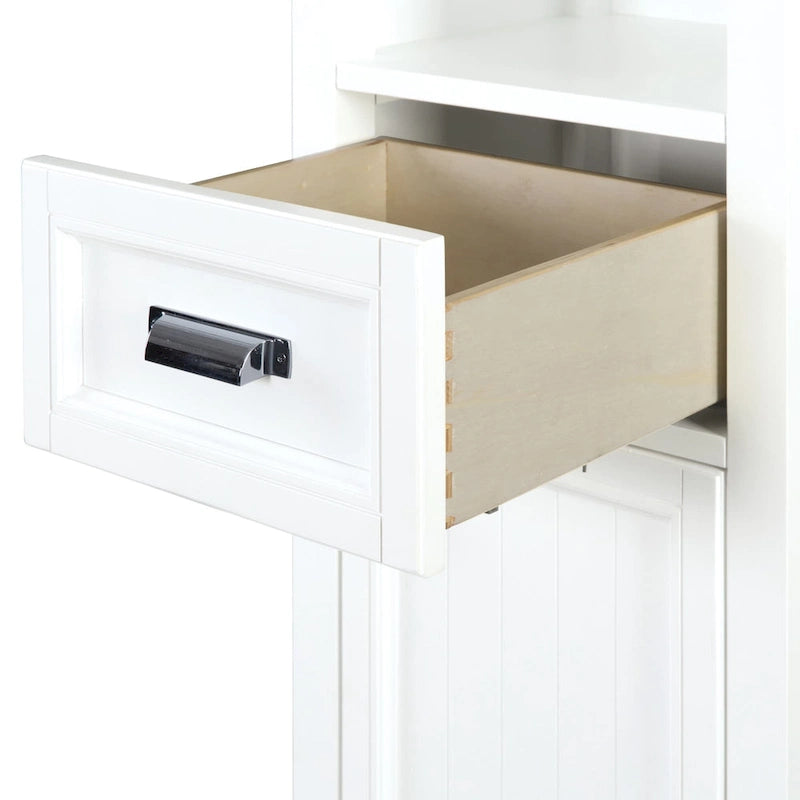19 x 70 Meuble de salle de bain sur pied en bois de peuplier
