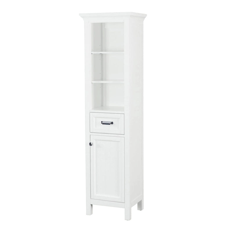19 x 70 Meuble de salle de bain sur pied en bois de peuplier