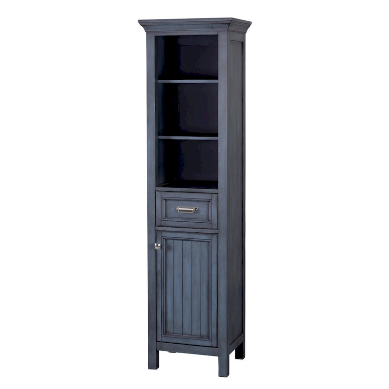 19 x 70 Meuble de salle de bain sur pied en bois de peuplier