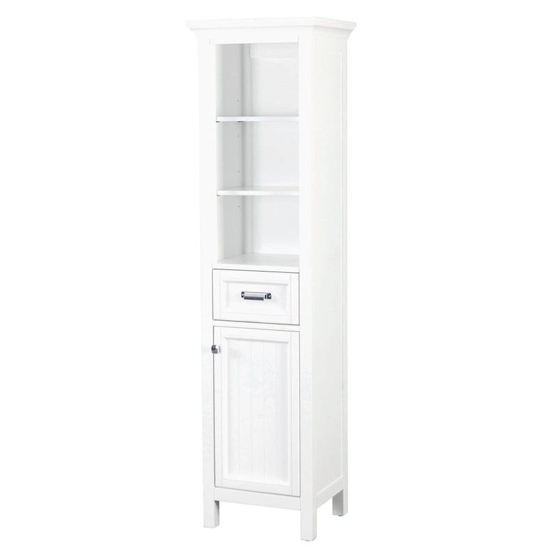 19 x 70 Meuble de salle de bain sur pied en bois de peuplier