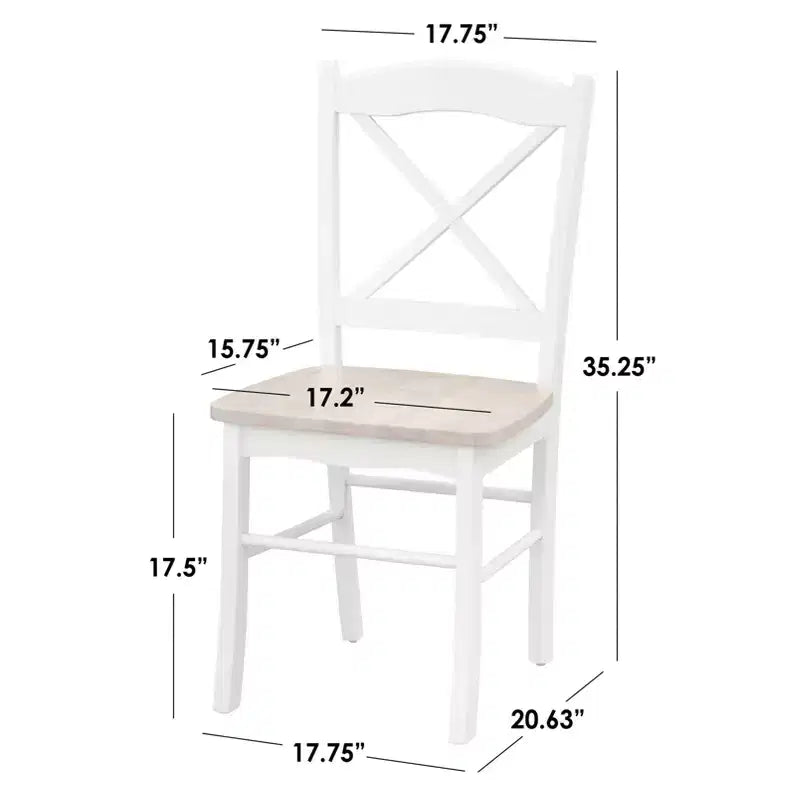 Ensemble de salle à manger rectangulaire 6 pièces Tiffany Farmhouse de Buylateral avec banc blanc/naturel