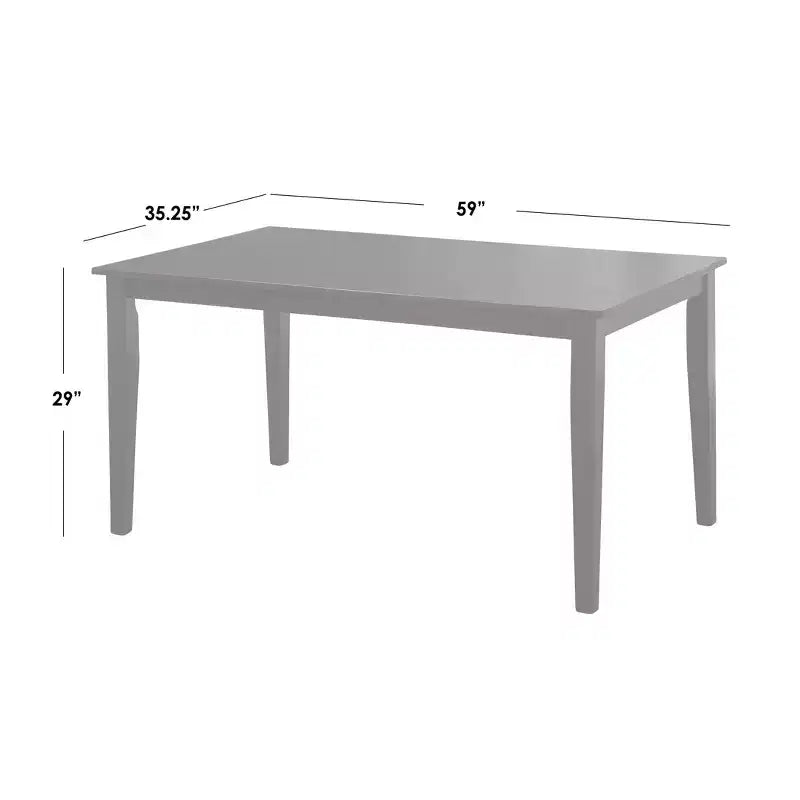 Ensemble de salle à manger rectangulaire 6 pièces Tiffany Farmhouse de Buylateral avec banc blanc/naturel