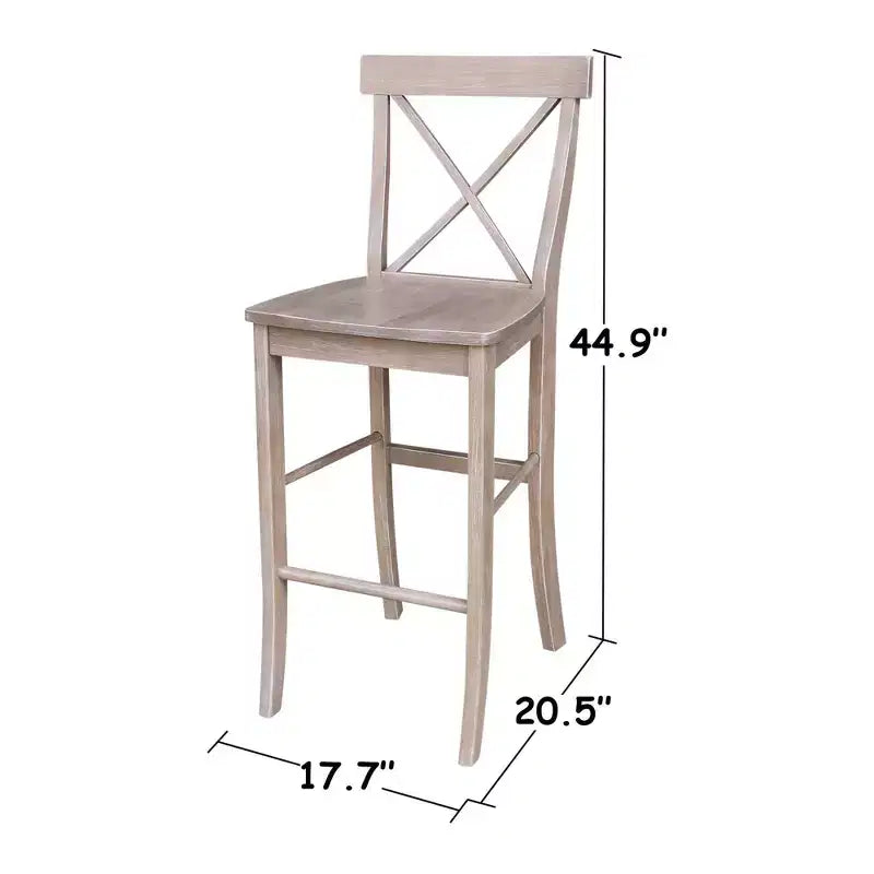 Ensemble de salle à manger Alfred de 36 po avec table ronde à pied central et 2 tabourets de bar, couleur naturelle - International Concepts