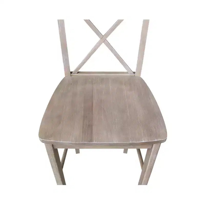 Ensemble de salle à manger Alfred de 36 po avec table ronde à pied central et 2 tabourets de bar, couleur naturelle - International Concepts